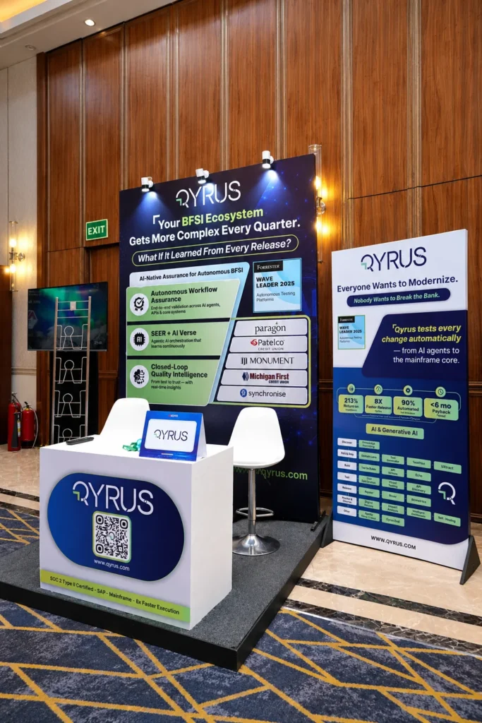 Qyrus AI Trade Show Booth