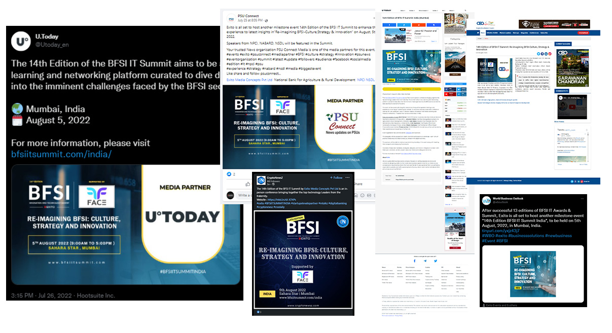 BFSI Media Coverage